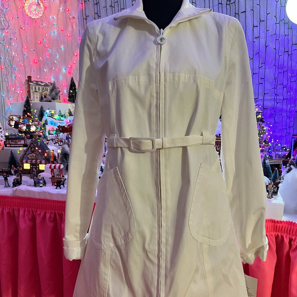 (New) Nine West White Spring Jacket Coat Size S/P